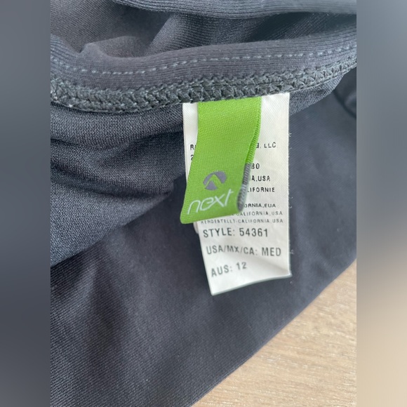 Next Fold over Bikini Bottom in Black Sz M - Picture 2 of 4